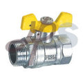brass gas valve with aluminum handle